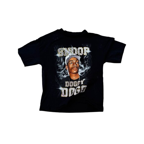 Snoop Dogg Graphic T-Shirt Black Doggystyle Design By Dogg Supply M/M Cotton Cre - Picture 1 of 3